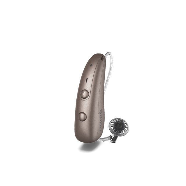 Signia Pure Charge&Go BCT IX Hinter-dem-Ohr-Hörgerät in der Farbe Dunkelblond