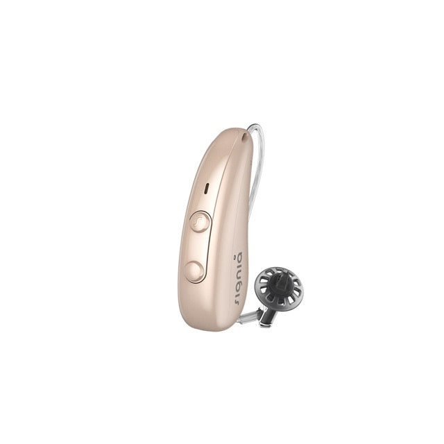 Signia Pure Charge&Go IX Hinter-dem-Ohr-Hörgerät in der Farbe Beige