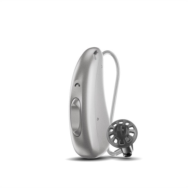 Audio Service R Li 8 Hinter-dem-Ohr-Hörgerät in der Farbe Silber