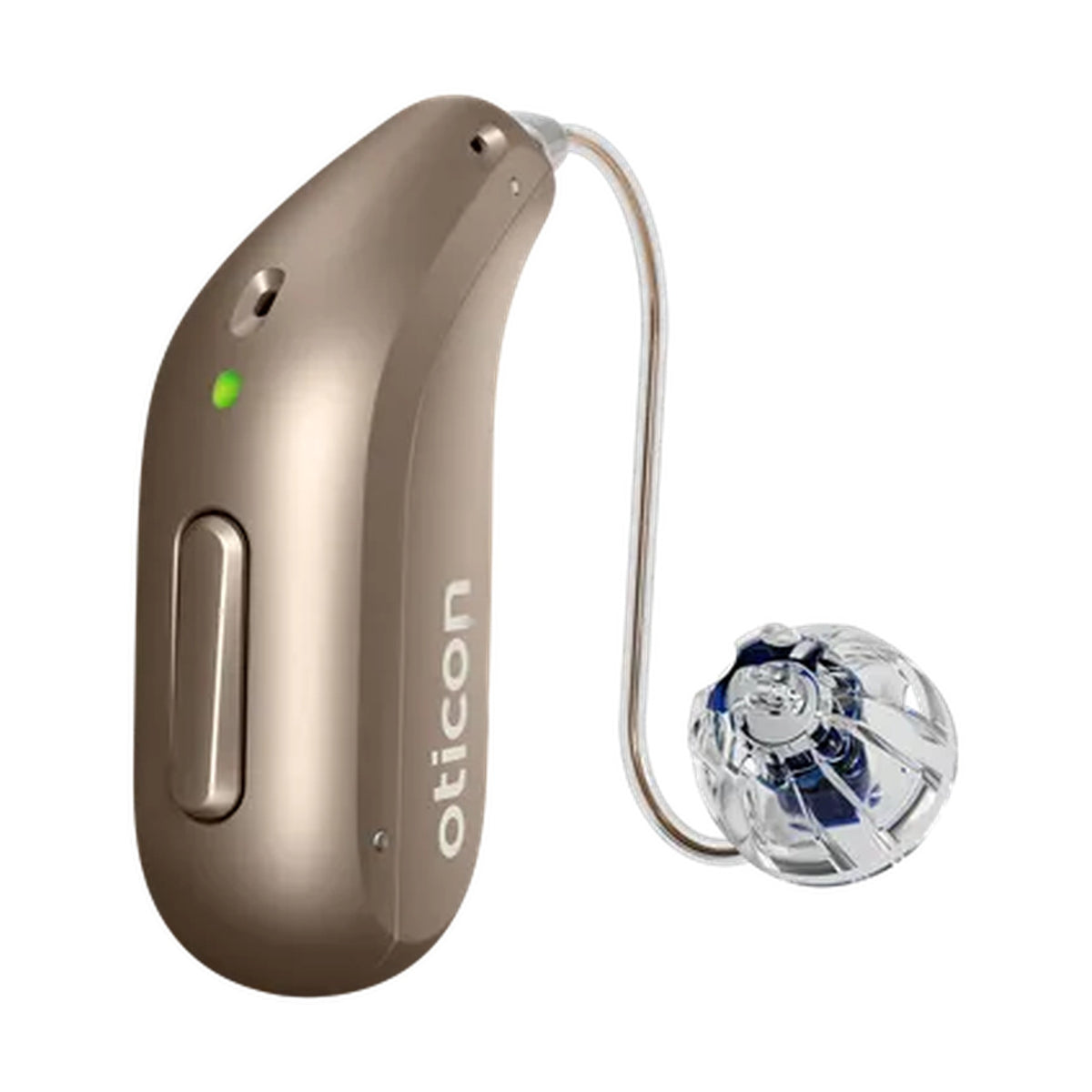 Oticon Reveal Hinter-dem-Ohr-Hörgerät in der Farbe Sienna-Braun
