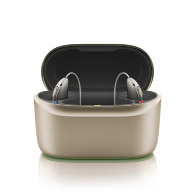 Frontansicht des Phonak Audeo Infinio Ultra Chargers