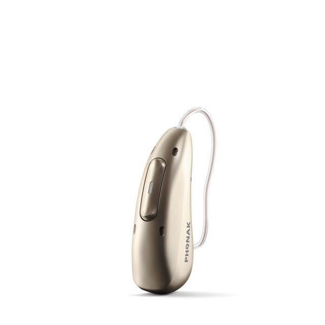 Phonak Audeo Infinio Ultra Hinter-dem-Ohr-Hörgerät in der Farbe Champagner
