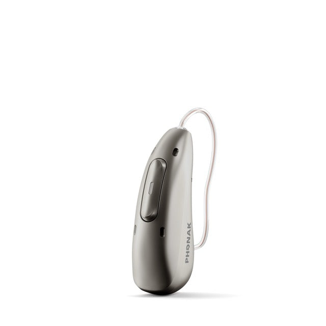 Phonak Audeo Infinio Ultra Hinter-dem-Ohr-Hörgerät in der Farbe Graphitgrau