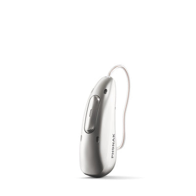 Phonak Audeo Infinio Ultra Hinter-dem-Ohr-Hörgerät in der Farbe Silbergrau