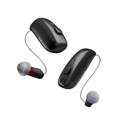 ReSound Vivia Hinter-dem-Ohr-Hörgeräte in der Farbe Deep Black