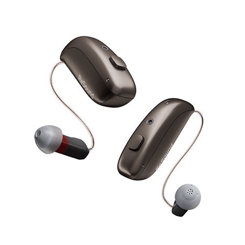 ReSound Vivia Hinter-dem-Ohr-Hörgeräte in der Farbe Warm Grey