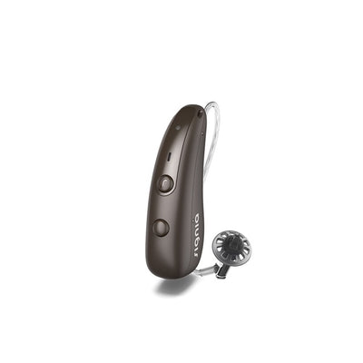Signia Pure Charge&Go BCT IX Hinter-dem-Ohr-Hörgerät in der Farbe Dunkelbraun