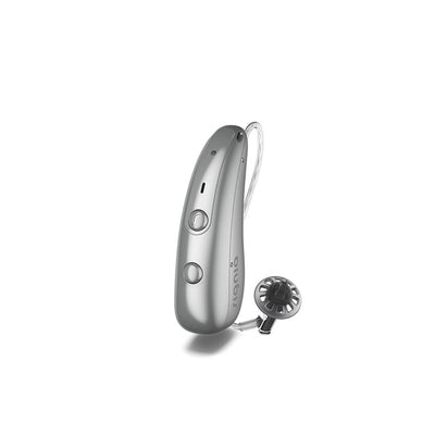 Signia Pure Charge&Go BCT IX Hinter-dem-Ohr-Hörgerät in der Farbe Silber