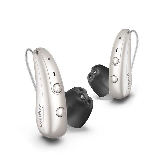 Signia Pure Charge&Go BCT IX Hinter-dem-Ohr-Hörgeräte in der Farbe Perlweiß