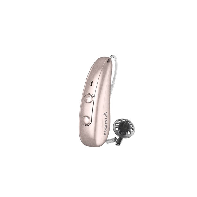 Signia Pure Charge&Go IX Hinter-dem-Ohr-Hörgerät in der Farbe Rose Gold
