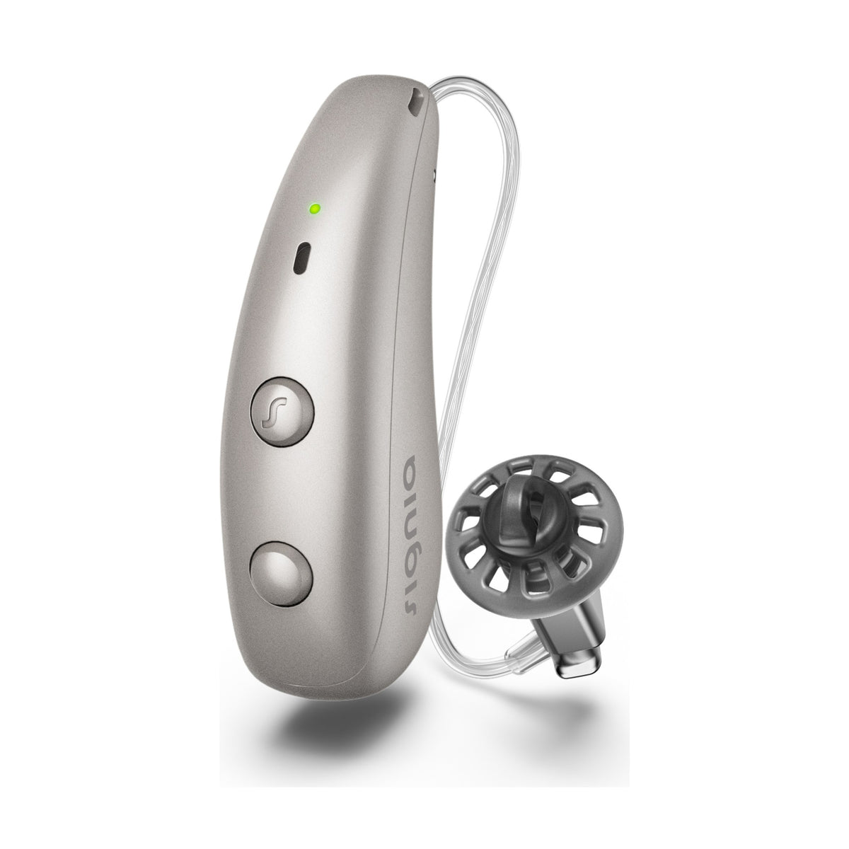 Signia Pure Charge&Go MaX Hinter-dem-Ohr-Hörgerät in der Farbe Champagner