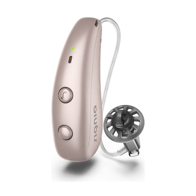 Signia Pure Charge&Go MaX Hinter-dem-Ohr-Hörgerät in der Farbe Rose Gold