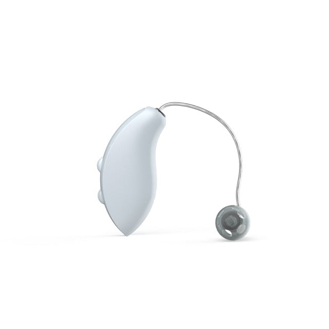 Starkey G Series AI Hinter-dem-Ohr-Hörgerät in der Farbe White von links