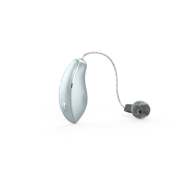 Starkey Omega AI Hinter-dem-Ohr-Hörgerät in der Farbe Silver