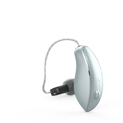 Starkey Omega AI+ Hinter-dem-Ohr-Hörgerät in der Farbe Silver